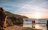 Sonnenuntergang über dem Meer