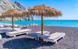Santorin, Strand in Perissa