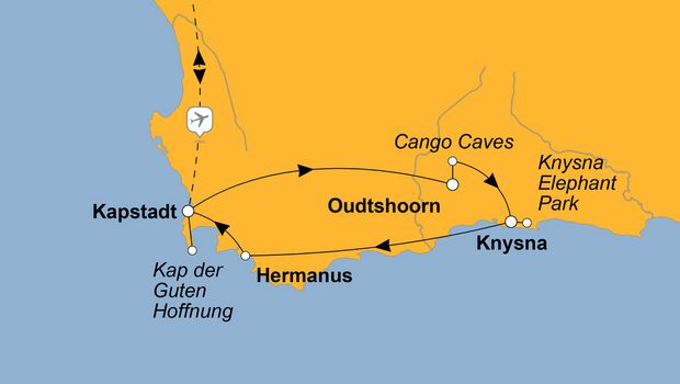 Ihre Reiseroute