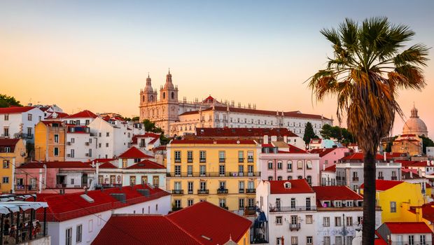 Blick auf Alfama, Lissabon