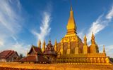 Tempel Pha That Luang, Vientiane, Laos