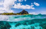 Le Morne mountain in Mauritius
