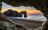 Sunset over Durdle Door