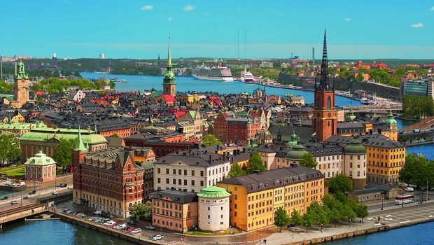Blick auf Stockholm