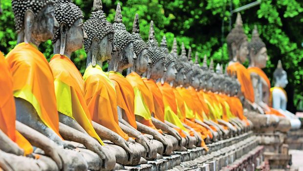 Tempelanlage Wat Yai Chai Mongkol in Ayutthaya