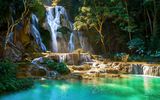 Wasserfall in Kuang Si, Laos