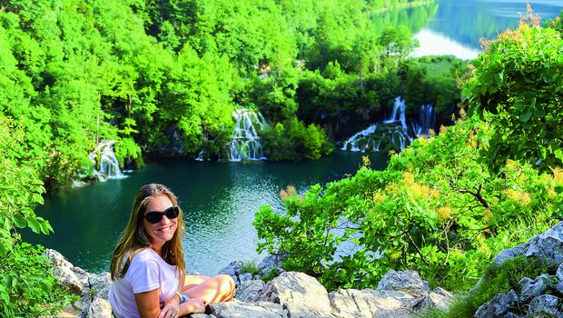Wanderpause im Plitvicer Nationalpark