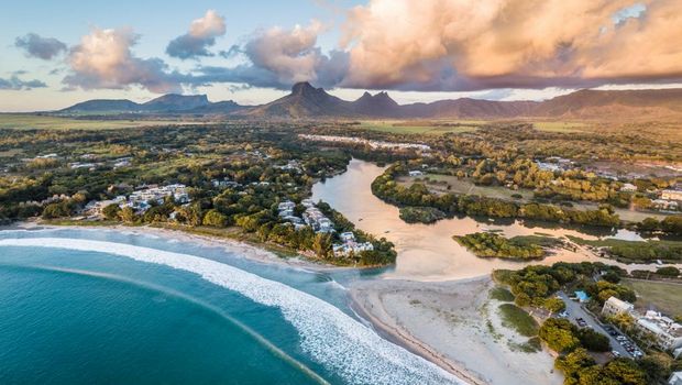 Panoramablick auf Mauritius