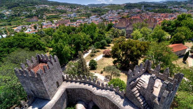 Blick auf das Castelo de Guimarães