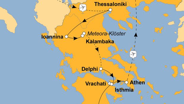 Ihre Reiseroute
