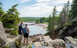 Wandern auf dem Jack Pine Trail, Cape Breton National Park, Nova Scotia